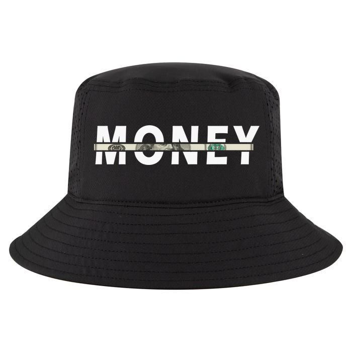 100 Dollar , Funny Money Cool Comfort Performance Bucket Hat