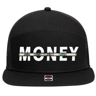 100 Dollar , Funny Money 7 Panel Mesh Trucker Snapback Hat