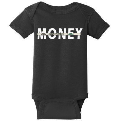 100 Dollar , Funny Money Baby Bodysuit