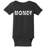 100 Dollar , Funny Money Baby Bodysuit