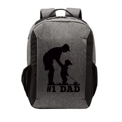 #1 Dad Golfing Golf Fathers Day Father Son Tee Vector Backpack