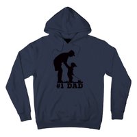 #1 Dad Golfing Golf Fathers Day Father Son Tee Hoodie