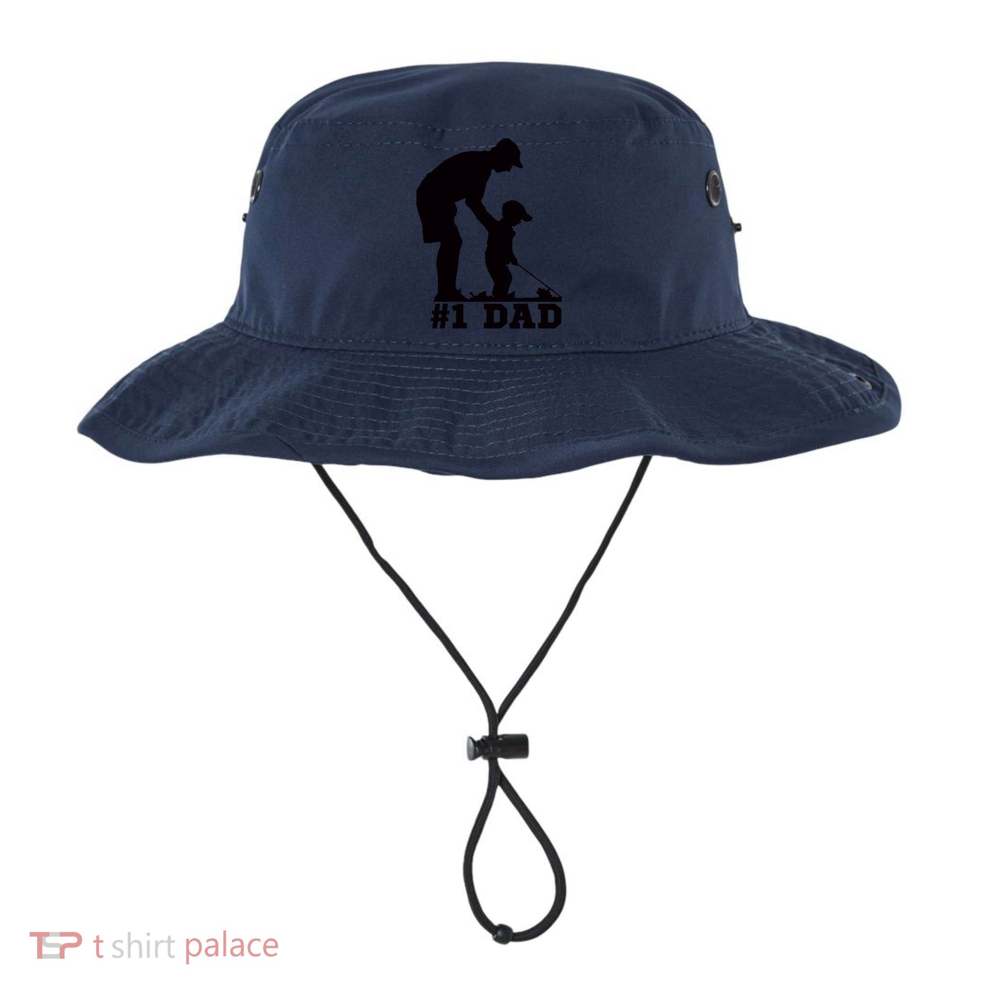 #1 Dad Golfing Golf Fathers Day Father Son Tee Bucket Hat