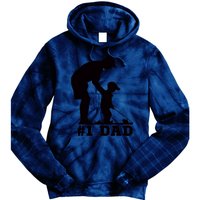 #1 Dad Golfing Golf Fathers Day Father Son Tee Tie Dye Hoodie