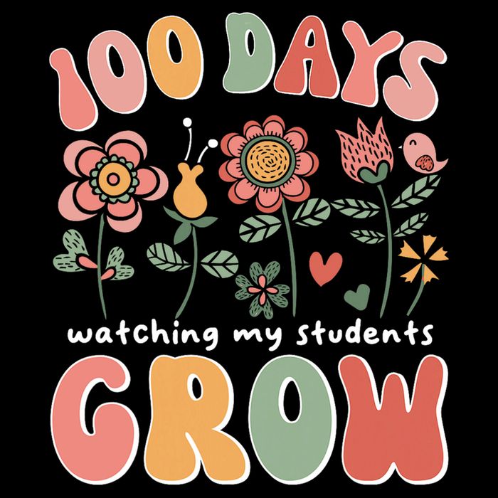100 Days Growing Boho Flowers Teacher 100th Day Of School 16 in Basic Backpack