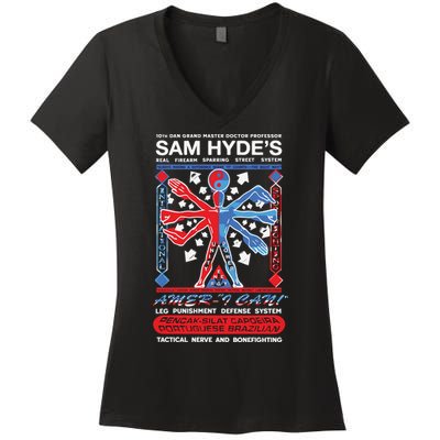 10th Dan Grand Master Doctor Professor Sam Hyde’s Women's V-Neck T-Shirt