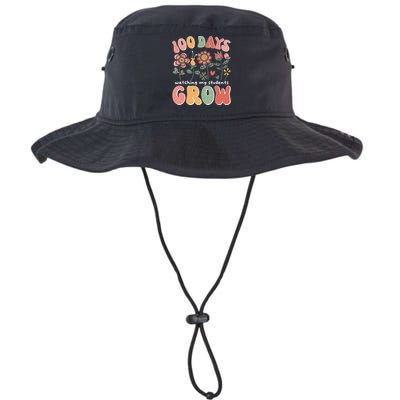 100 Days Growing Boho Flowers Teacher 100th Day Of School Legacy Cool Fit Booney Bucket Hat