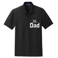 1st Dad Gift Father Funny Dry Zone Grid Polo