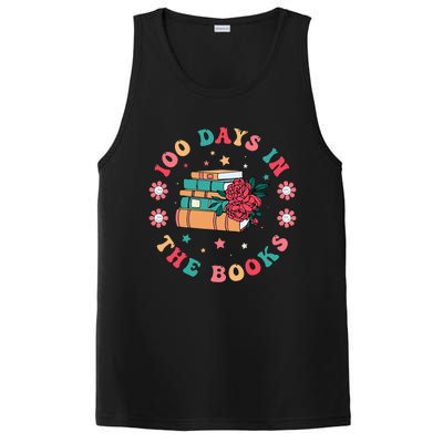 100 Days In The Books Reading Teacher 100th Day Of School PosiCharge Competitor Tank