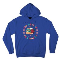 100 Days In The Books Reading Teacher 100th Day Of School Hoodie