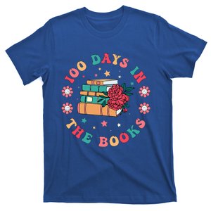 100 Days In The Books Reading Teacher 100th Day Of School T-Shirt