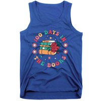 100 Days In The Books Reading Teacher 100th Day Of School Tank Top