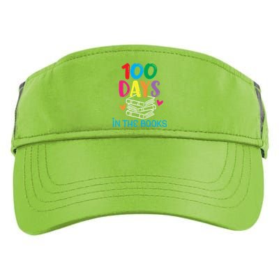 100 Days In The Books Gift Book Lover English Reading Teacher Gift Adult Drive Performance Visor