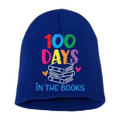 100 Days In The Books Gift Book Lover English Reading Teacher Gift Short Acrylic Beanie