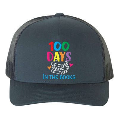 100 Days In The Books Gift Book Lover English Reading Teacher Gift Yupoong Adult 5-Panel Trucker Hat