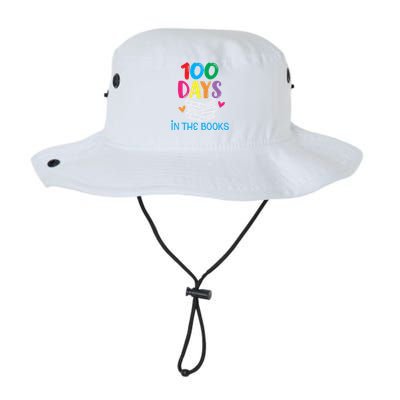 100 Days In The Books Gift Book Lover English Reading Teacher Gift Legacy Cool Fit Booney Bucket Hat