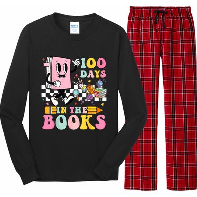 100 Days In The Books Reading Teacher 100th Day Of School Long Sleeve Pajama Set