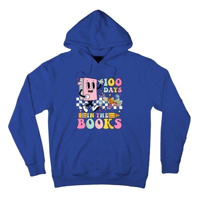 100 Days In The Books Reading Teacher 100th Day Of School Hoodie