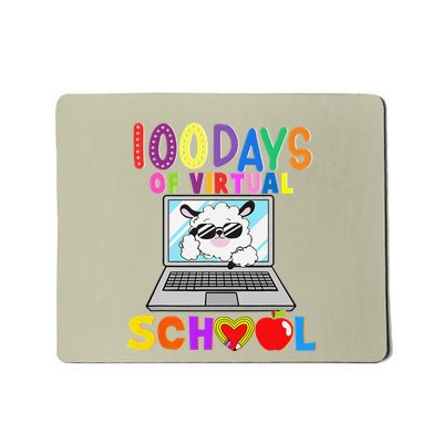 100 Days In Virtual School Notebook It Llama Mousepad