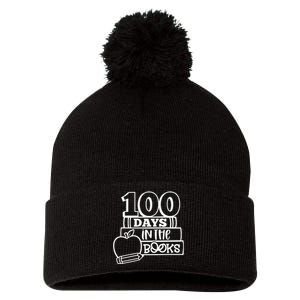 100 Days In The Books 100 Days Celebration 100 Days Of School Pom Pom 12in Knit Beanie