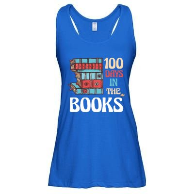 100 Days In The Books Reading 100th Day School Books Love Gift Ladies Essential Flowy Tank