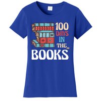 100 Days In The Books Reading 100th Day School Books Love Gift Women's T-Shirt