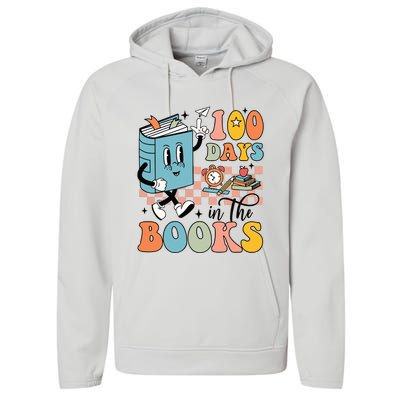 100 Days In The Books Teacher Life Performance Fleece Hoodie