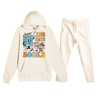 100 Days In The Books Teacher Life Premium Hooded Sweatsuit Set