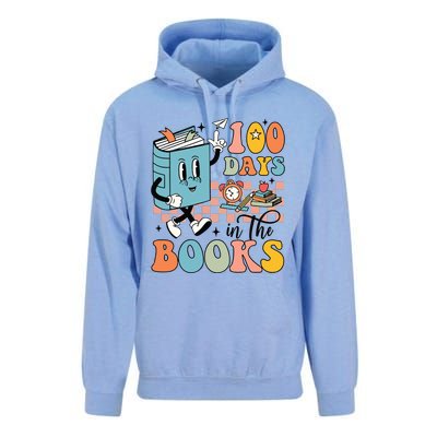 100 Days In The Books Teacher Life Unisex Surf Hoodie