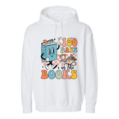 100 Days In The Books Teacher Life Garment-Dyed Fleece Hoodie