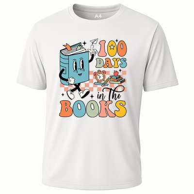 100 Days In The Books Teacher Life Cooling Performance Crew T-Shirt