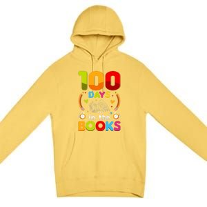 100 Days In The Books Love Book Teacher 100th Days Of School Premium Pullover Hoodie