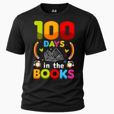 100 Days In The Books Love Book Teacher 100th Days Of School Performance Shirt