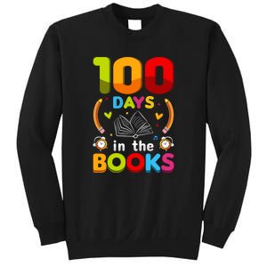 100 Days In The Books Love Book Teacher 100th Days Of School Sweatshirt