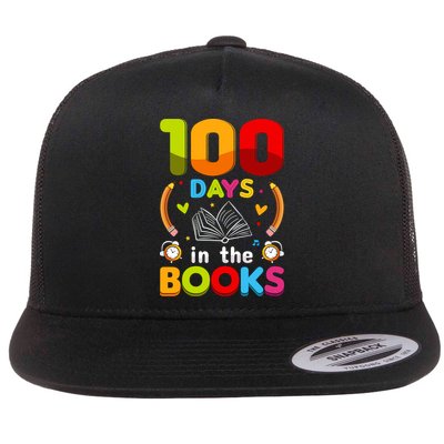 100 Days In The Books Love Book Teacher 100th Days Of School Flatbill Hat