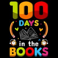 100 Days In The Books Love Book Teacher 100th Days Of School 16 in Basic Backpack