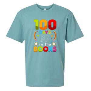 100 Days In The Books Love Book Teacher 100th Days Of School Sueded Cloud Jersey T-Shirt