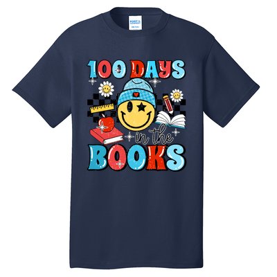 100 Days In Books 100 Days Of School Gift Tall T-Shirt