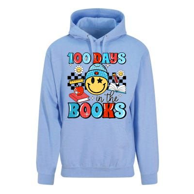 100 Days In Books 100 Days Of School Gift Unisex Surf Hoodie