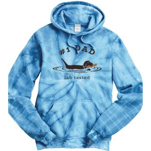 1 Dad Lab Tested Pun Labrador Retriever Dog Owner Tie Dye Hoodie