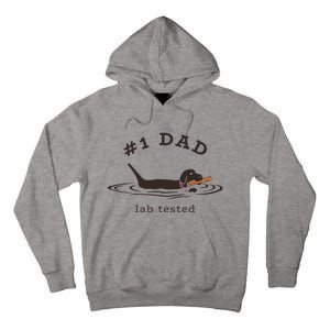 1 Dad Lab Tested Pun Labrador Retriever Dog Owner Tall Hoodie