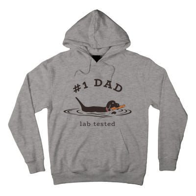 1 Dad Lab Tested Pun Labrador Retriever Dog Owner Tall Hoodie