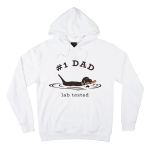 1 Dad Lab Tested Pun Labrador Retriever Dog Owner Hoodie