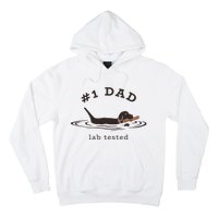 1 Dad Lab Tested Pun Labrador Retriever Dog Owner Hoodie