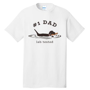 1 Dad Lab Tested Pun Labrador Retriever Dog Owner Tall T-Shirt