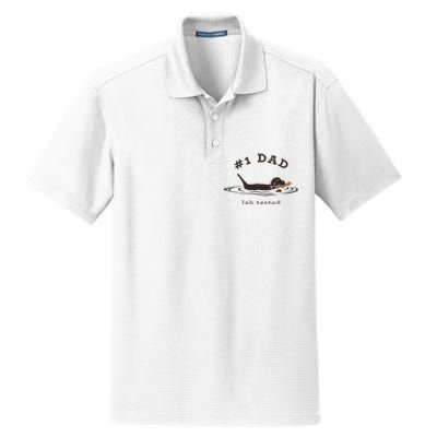 1 Dad Lab Tested Pun Labrador Retriever Dog Owner Dry Zone Grid Polo