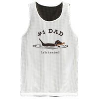 1 Dad Lab Tested Pun Labrador Retriever Dog Owner Mesh Reversible Basketball Jersey Tank