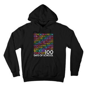 100 Days Math Numbers Celebrate 100th Day Of School Tall Hoodie