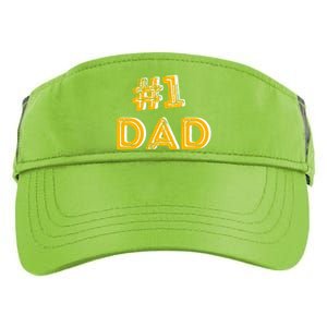 #1 Dad Number One Fathers Day Gift Family Best Dad Ever Gift Adult Drive Performance Visor