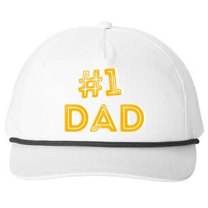 #1 Dad Number One Fathers Day Gift Family Best Dad Ever Gift Snapback Five-Panel Rope Hat